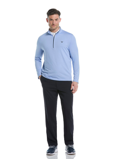 Callaway Mens Solid Sun Quarter Zip Pullover
