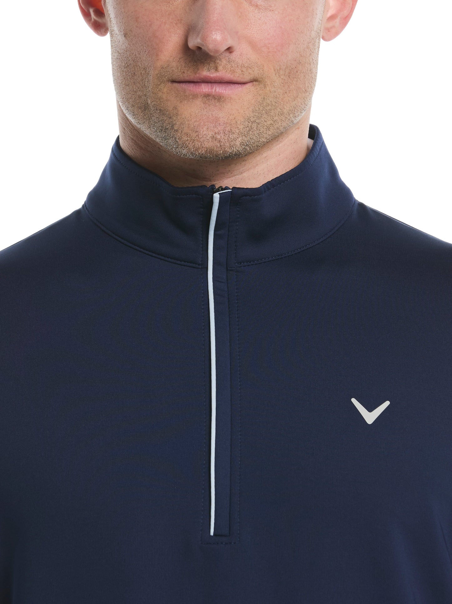 Callaway Mens Solid Sun Quarter Zip Pullover