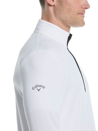 Callaway Mens Solid Sun Quarter Zip Pullover