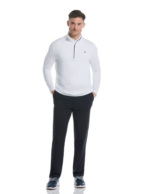 Callaway Mens Solid Sun Quarter Zip Pullover