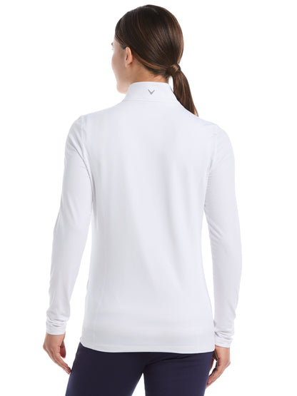 Callaway Womens Quarter Zip Brushed Heather Pullover