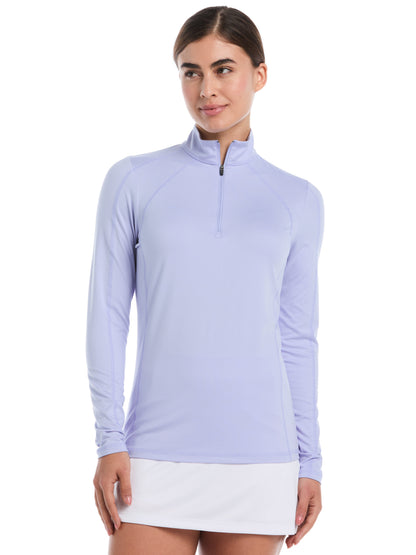 Womens Brushed Heather Pullover (Peacoat) 