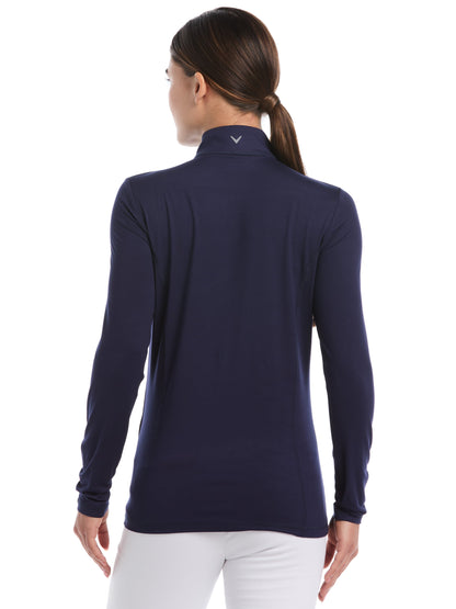 Callaway Womens Quarter Zip Brushed Heather Pullover