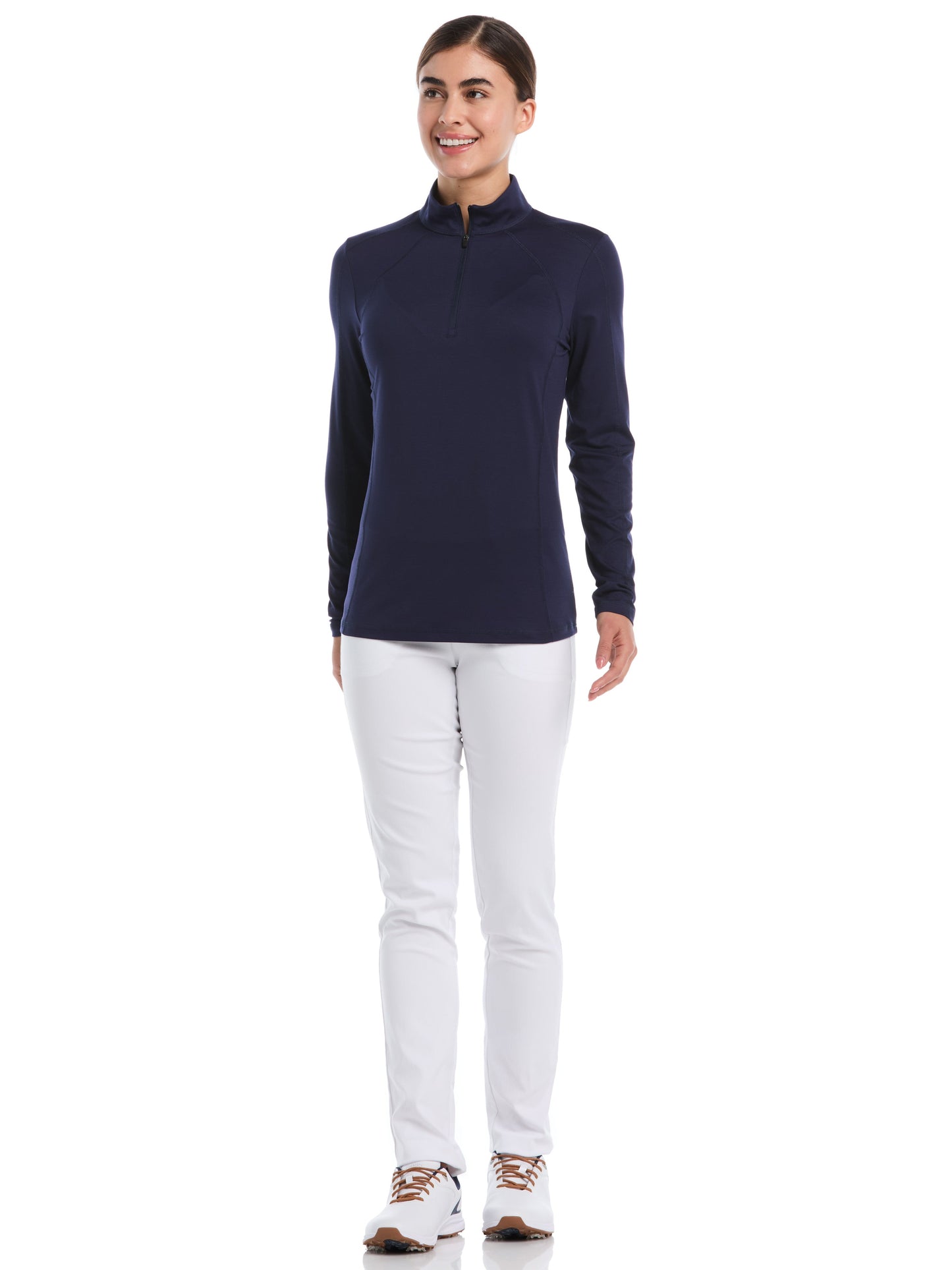 Callaway Womens Quarter Zip Brushed Heather Pullover