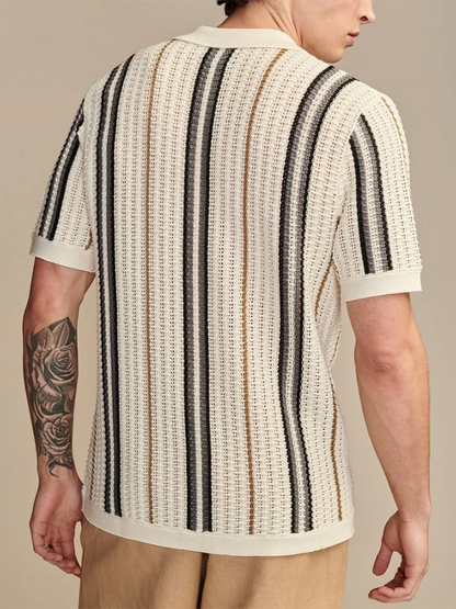 CABANA KNIT BUTTON-UP