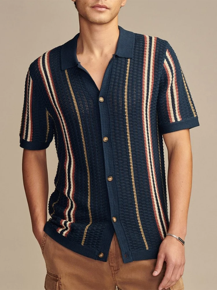 CABANA KNIT BUTTON-UP