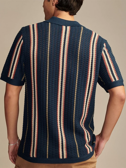 CABANA KNIT BUTTON-UP