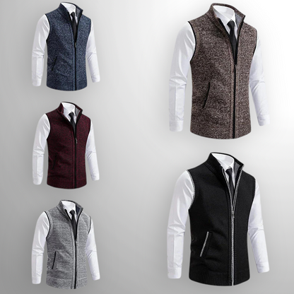 HARRISON FULL-ZIP SWEATER VEST